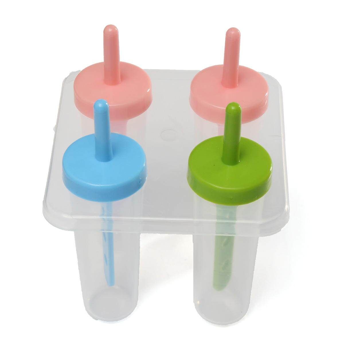 4 Ice Maker Cylinder Shape Ice Mold Popsicle Frozen Food DIY Set Tool