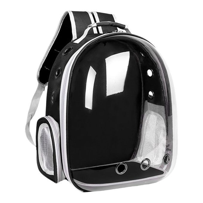 Pet Carrier Backpack Transparent Window Bubble Backpack Bag Dome Black