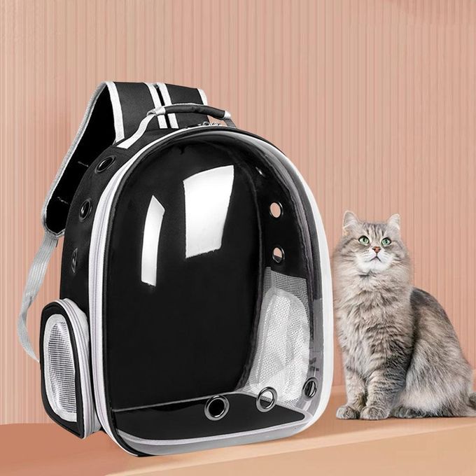 Pet Carrier Backpack Transparent Window Bubble Backpack Bag Dome Black