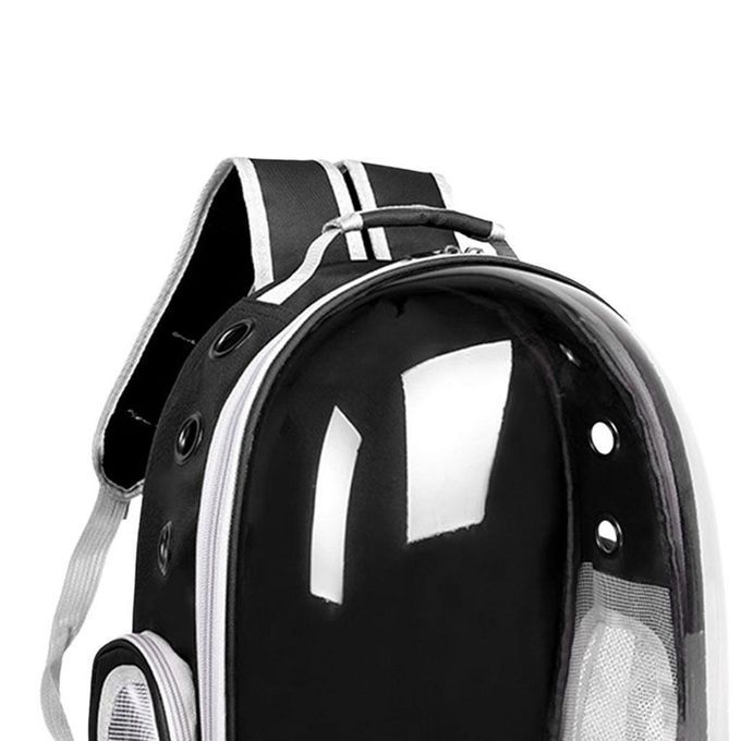 Pet Carrier Backpack Transparent Window Bubble Backpack Bag Dome Black