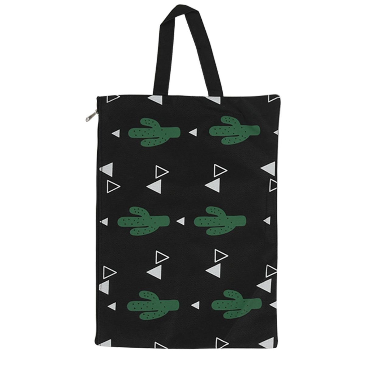4 Packs Cute Cactus Oxford Zipper File Bags - Document