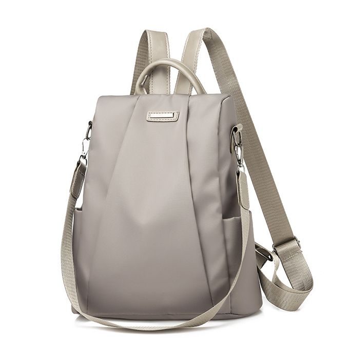 Women's Large Capacity Anti Theft Oxford Backpack - Khaki