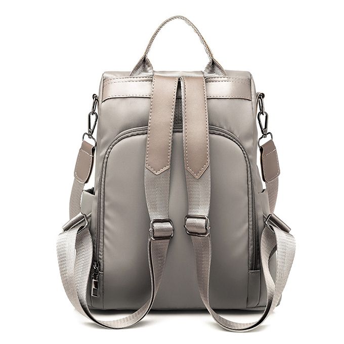 Women's Large Capacity Anti Theft Oxford Backpack - Khaki
