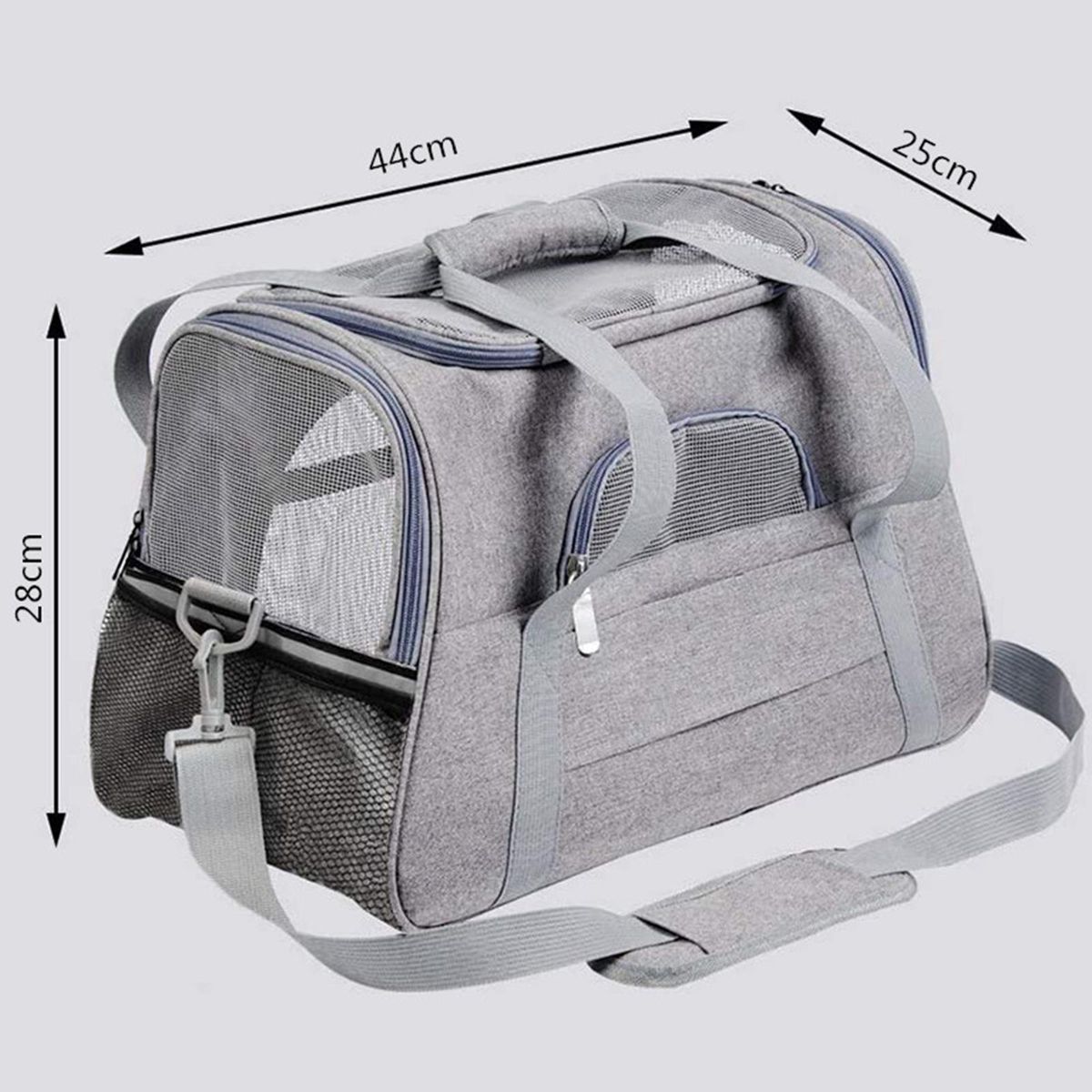 Soft Pet Carrier Transport Bag Mesh Carrying Box Travel Bag Cage Pink