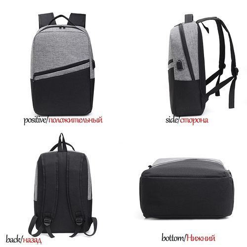 Water Repellent Lightweight 15inch Laptop Backpack+USB Port