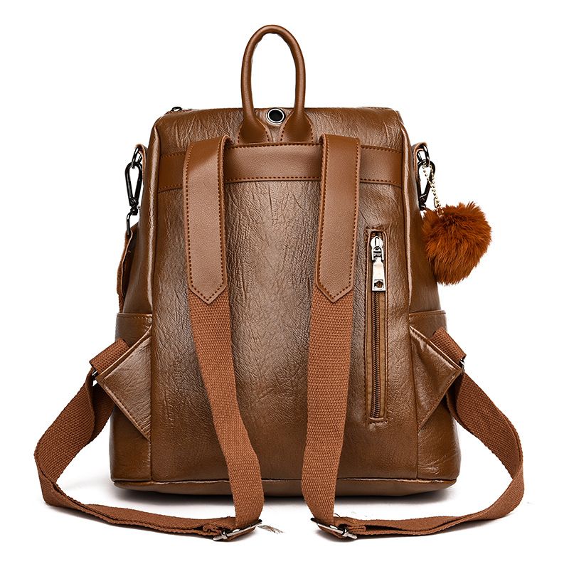 Women High Quality Fashion Soft Leather Backpack Bag