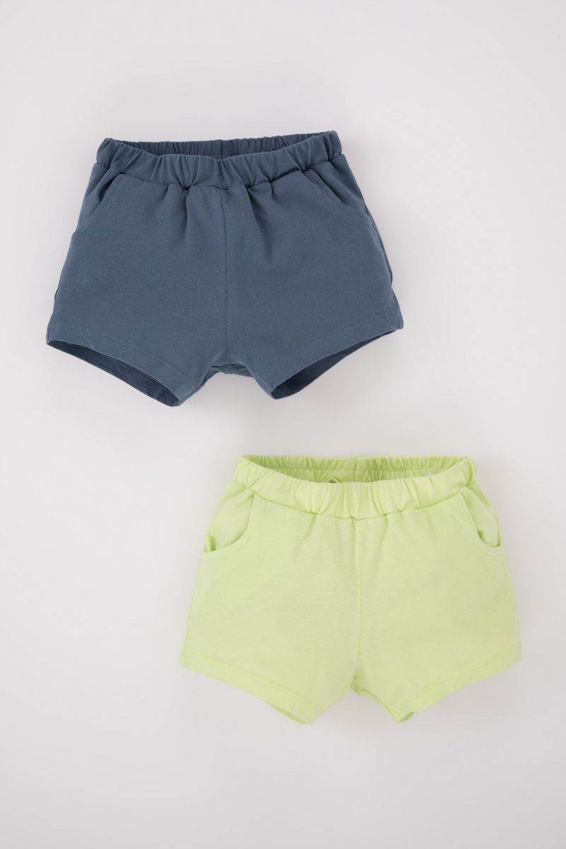 2 Piece BabyBoy Casual Regular Fit Knitted Short - Indigo