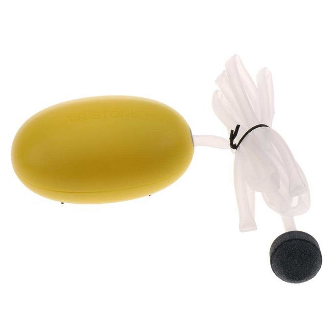 Aquarium Air Pump Quiet Super Energy Saving   Tank Pond Oxygen Yellow