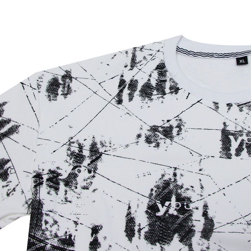 Mens Casual Cotton Autumn Loose Long Sleeve Shirts Sportwear Sweatshirt-White