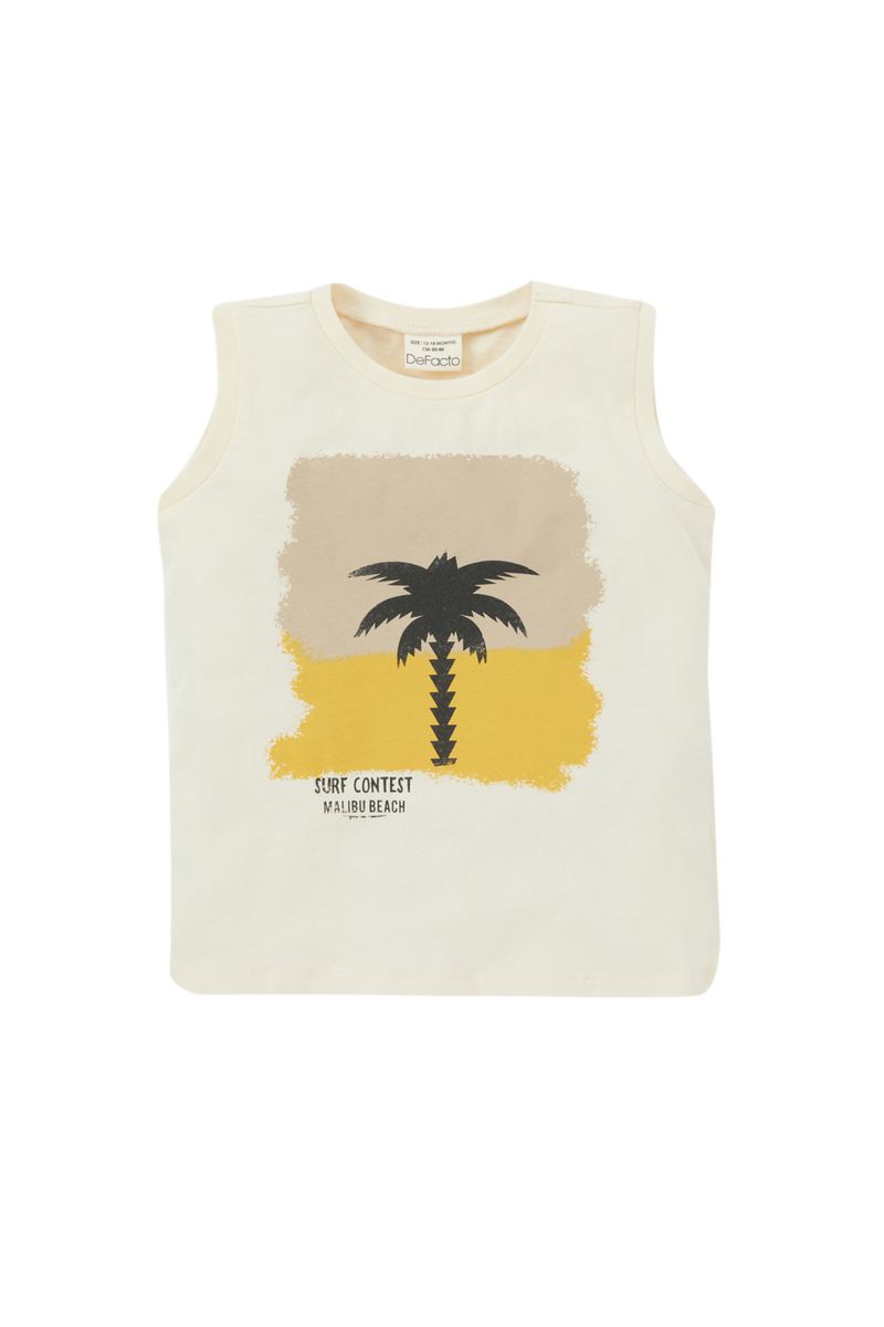 BabyBoy Casual Regular Fit Knitted Athlete - Ecru