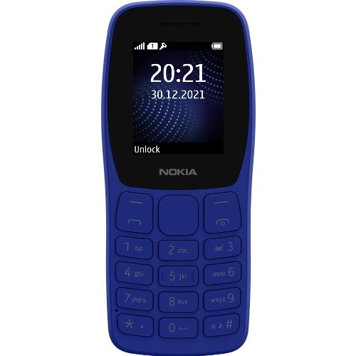 105 Africa Edition - 1.77" QQVGA - Dual SIM - 4MB ROM - 4MB RAM - FM Wireless - 800mAh - Blue