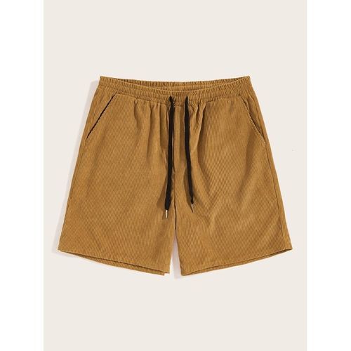 Comfy Corduroy Shorts - Brown