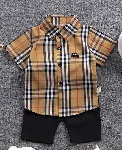 Baby Boys Top Shirt And Short Set 2pcs Kids Set