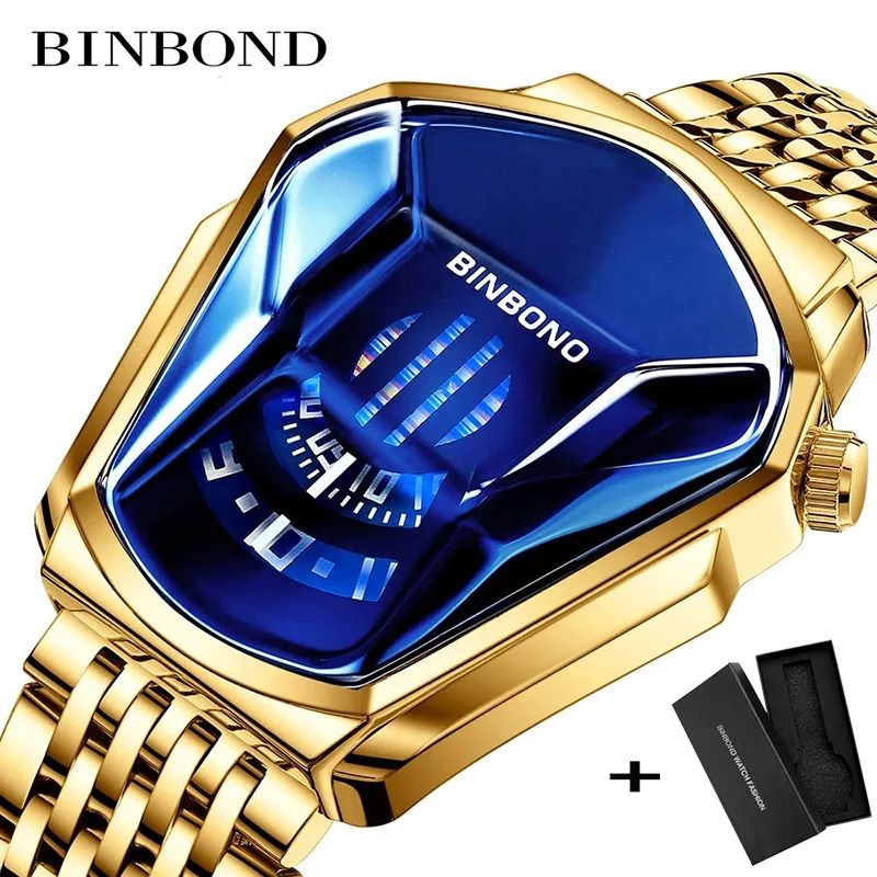 Top Luxury Stainless Steel Waterproof Wristwatch