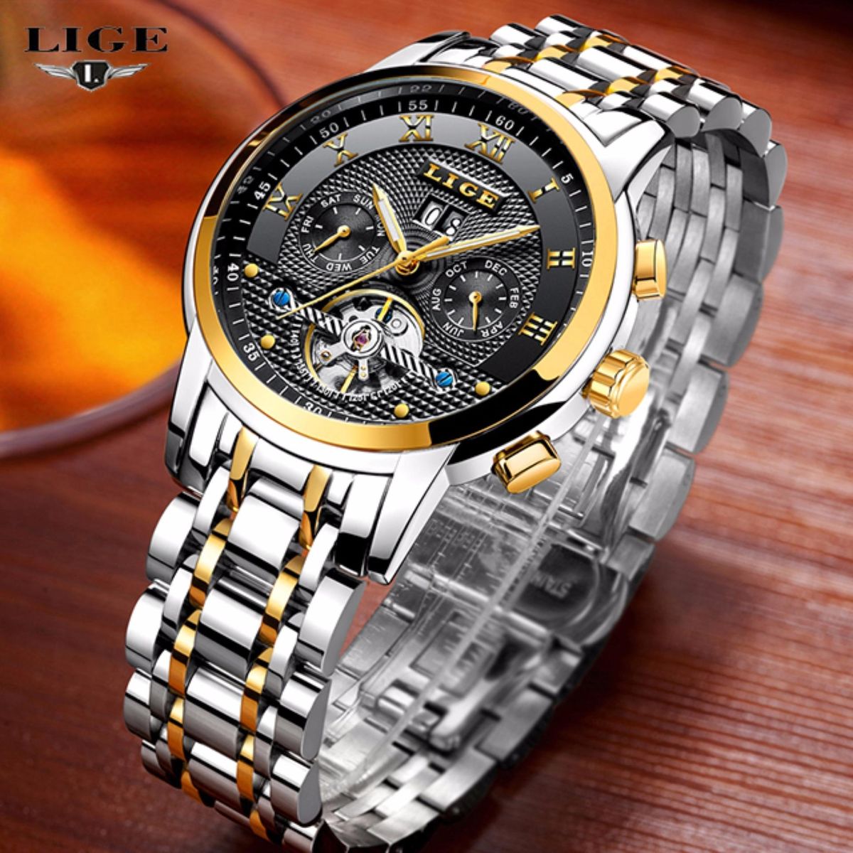 Mens Watches Mechanical Automatic Watches Men 9841