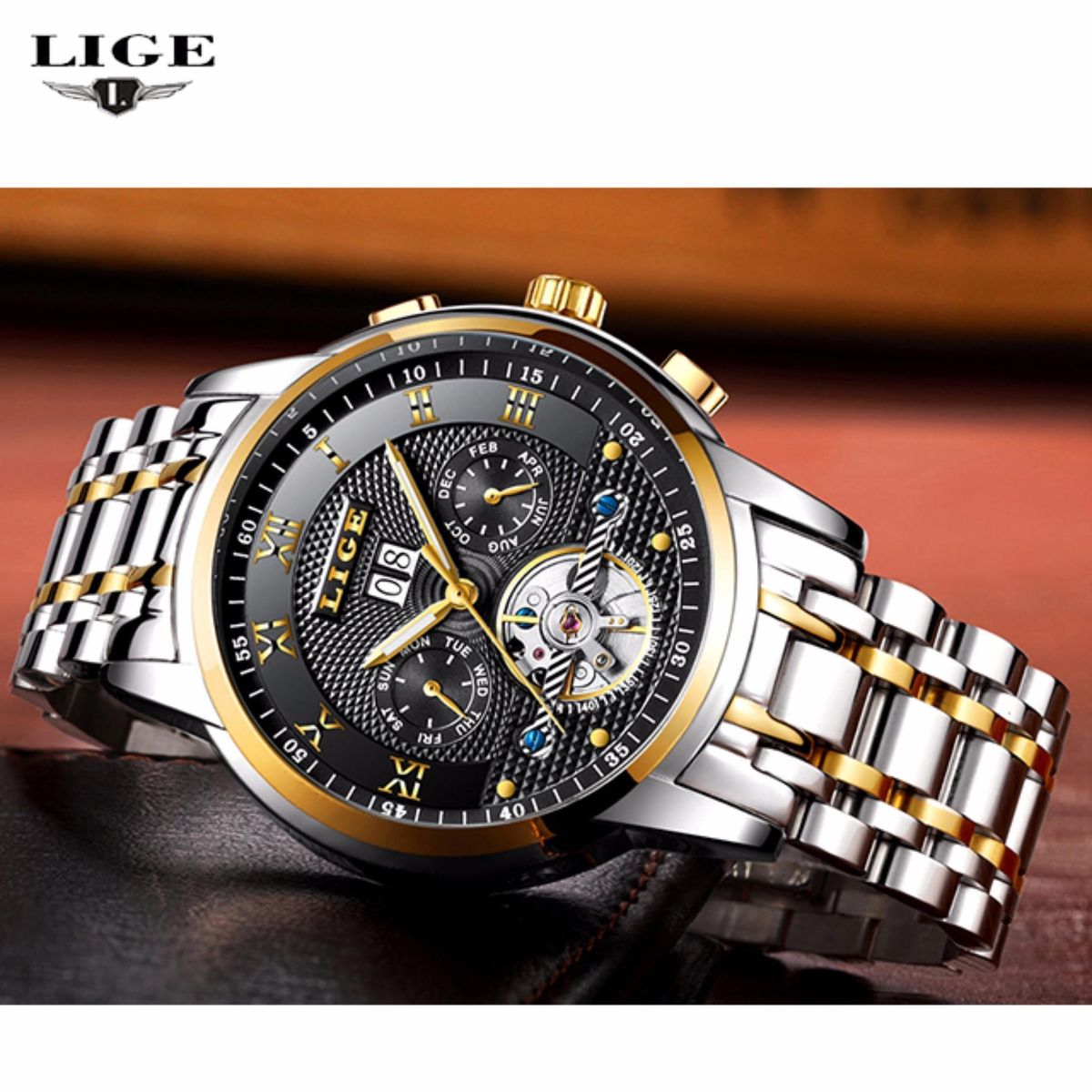 Mens Watches Mechanical Automatic Watches Men 9841