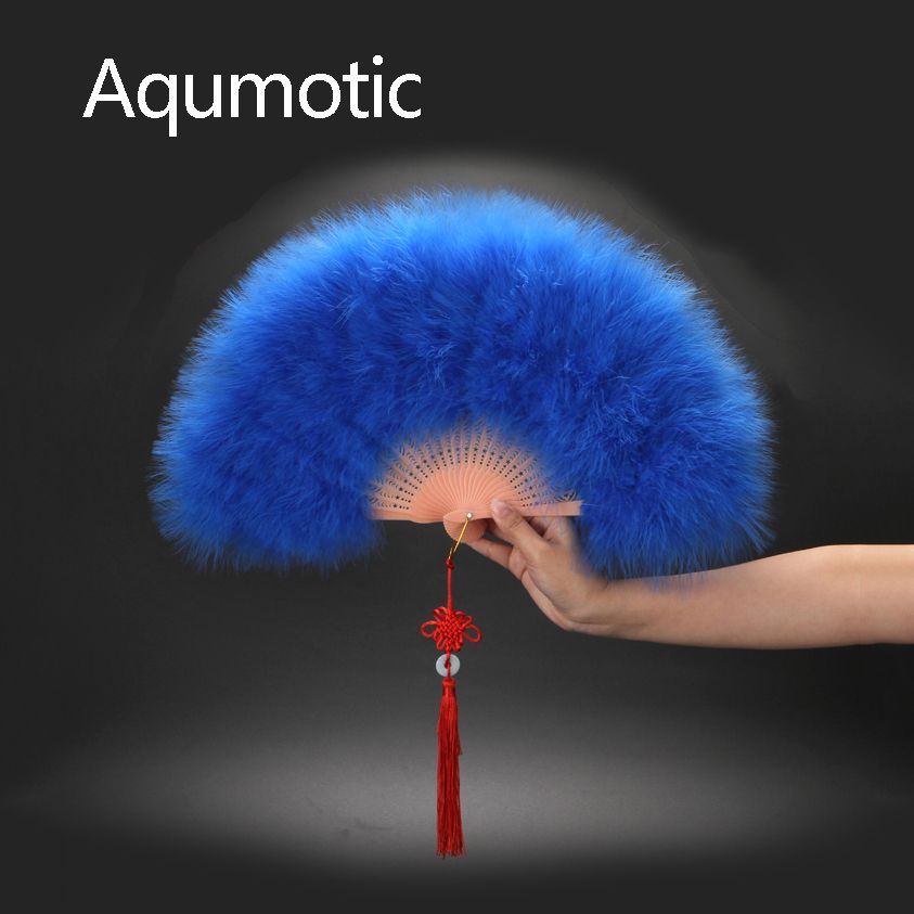 Decorative Feathered Fan Feather Feather Handmake Good Black Nature Pink 1pc Fans Blue Aqumotic White Red Vintage Thicken