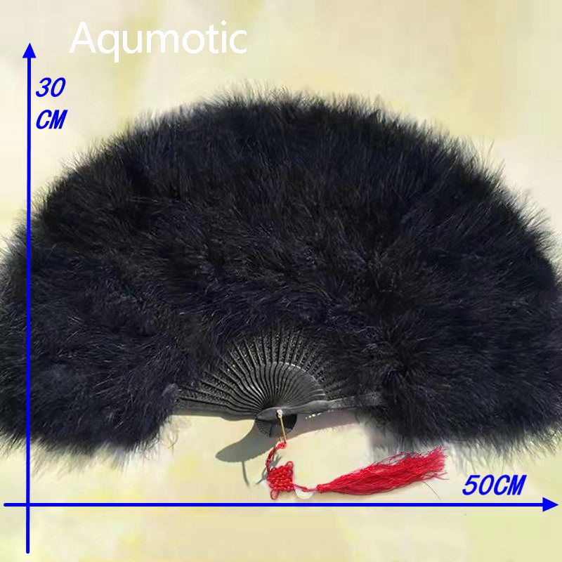 Decorative Feathered Fan Feather Feather Handmake Good Black Nature Pink 1pc Fans Blue Aqumotic White Red Vintage Thicken