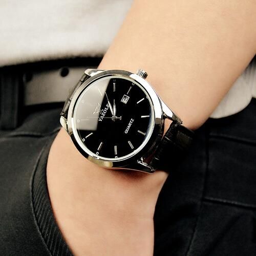 Watch Fashion Sports Men Quartz Watches Wristwatch Gift For Male YZL308H-Black
