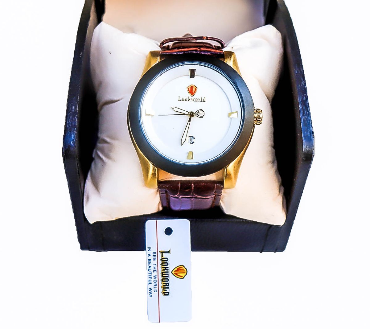 Men Leading Quality Leather Wristwatch