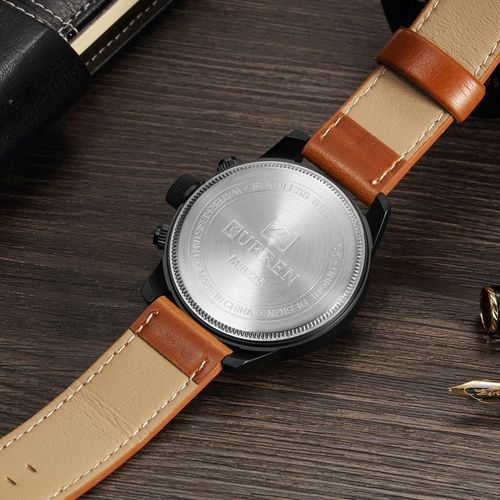 Men's Sport Watch Leather Strap Fashion Watch Quartz Watch