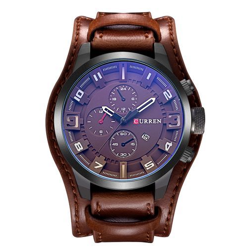 Men's Sport Watch Leather Strap Fashion Watch Quartz Watch