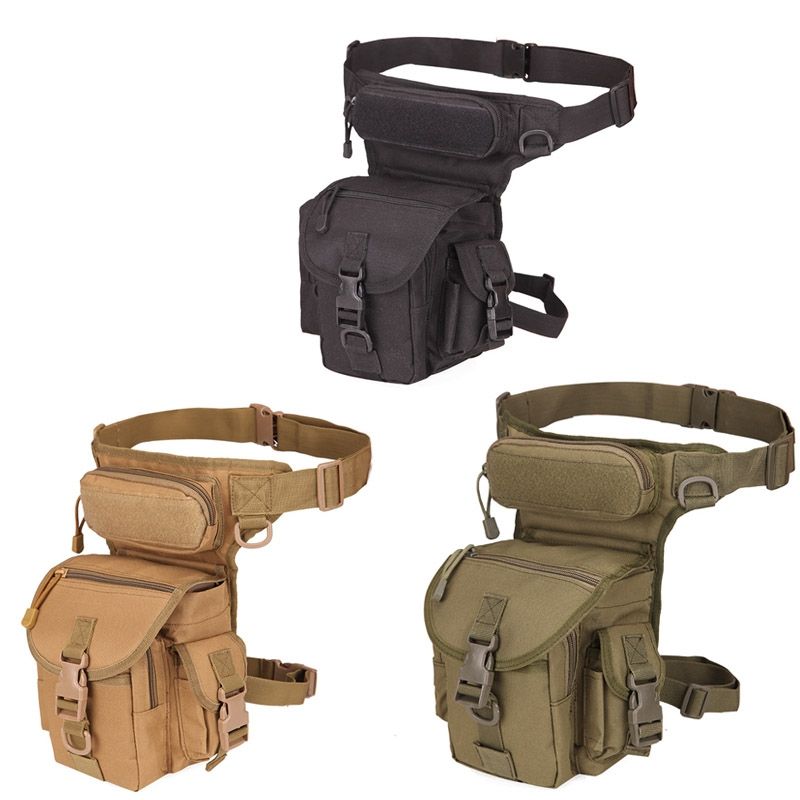 A90 Waterproof Oxford Cloth Messenger Bag Photography Equipment Sports Leg Bag(Brown)
