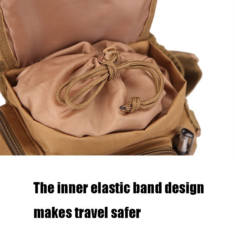 A90 Waterproof Oxford Cloth Messenger Bag Photography Equipment Sports Leg Bag(Brown)