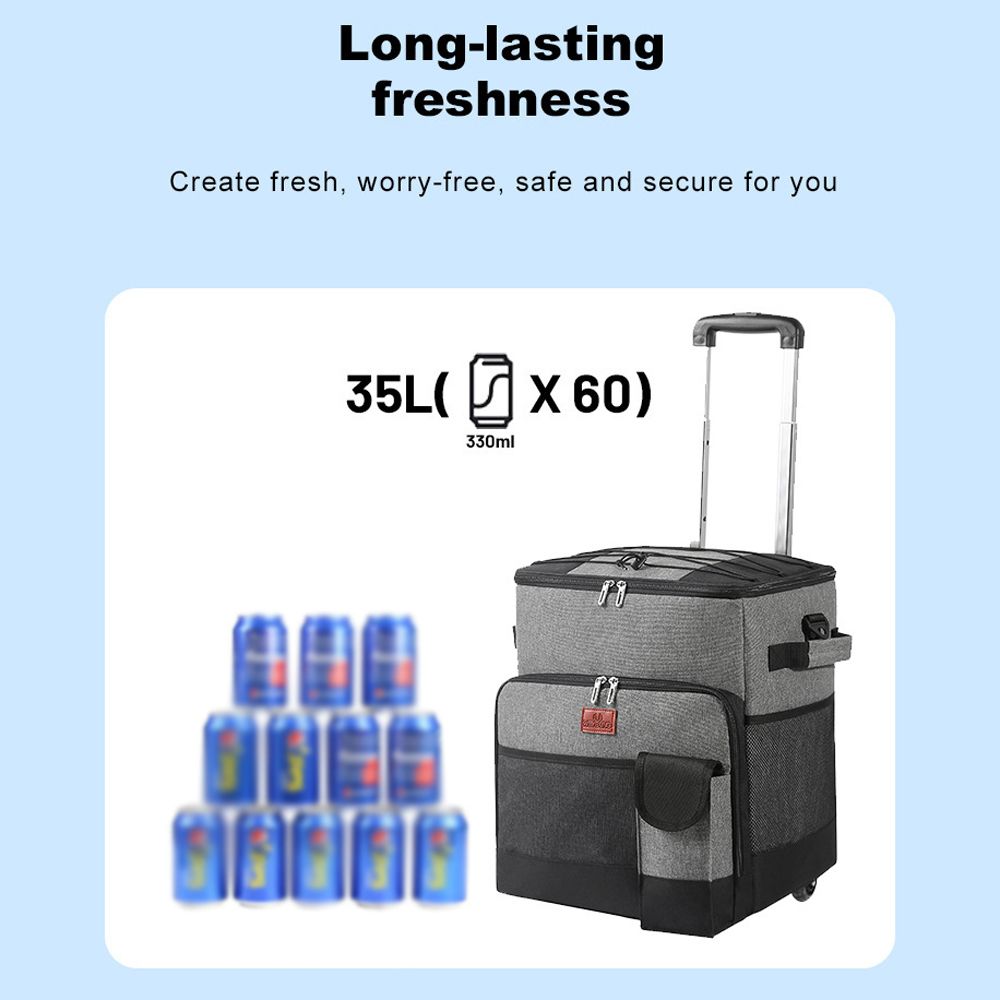 Portable Cooler Bag Camping Thermal Insulation Storage