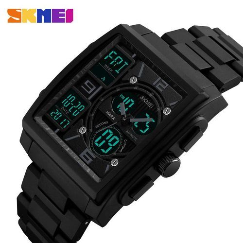 Men Sport Wristwatch Dual Display Digital Quartz Waterproof