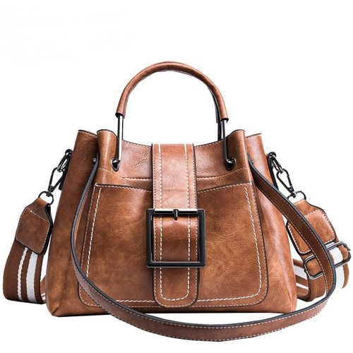 New Handle Bag Women PU Leather Shoulder Bag Lady Large Capacity Hand Bag