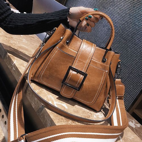New Handle Bag Women PU Leather Shoulder Bag Lady Large Capacity Hand Bag