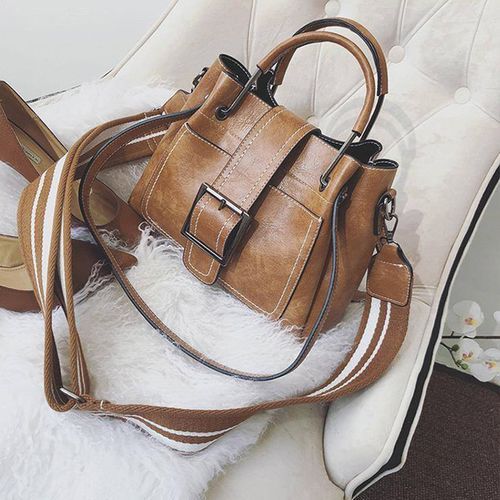 New Handle Bag Women PU Leather Shoulder Bag Lady Large Capacity Hand Bag