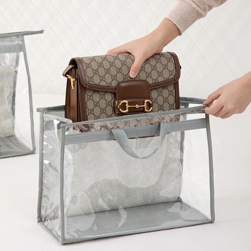 Handbag Storage Bag Dust-proof Transparent Bag With Zipper And Handles