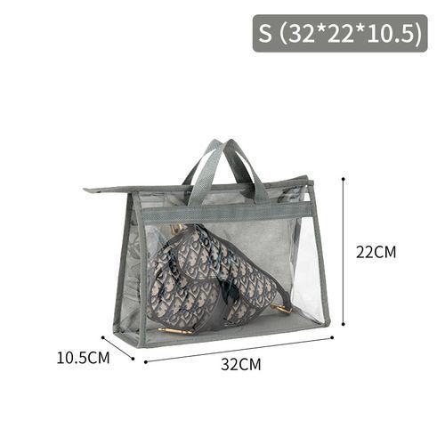 Handbag Storage Bag Dust-proof Transparent Bag With Zipper And Handles