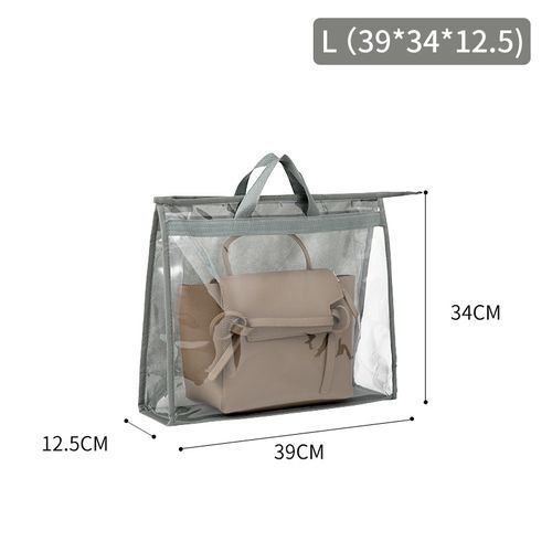 Handbag Storage Bag Dust-proof Transparent Bag With Zipper And Handles
