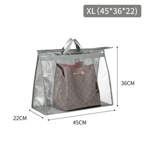 Handbag Storage Bag Dust-proof Transparent Bag With Zipper And Handles