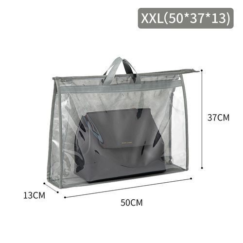 Handbag Storage Bag Dust-proof Transparent Bag With Zipper And Handles