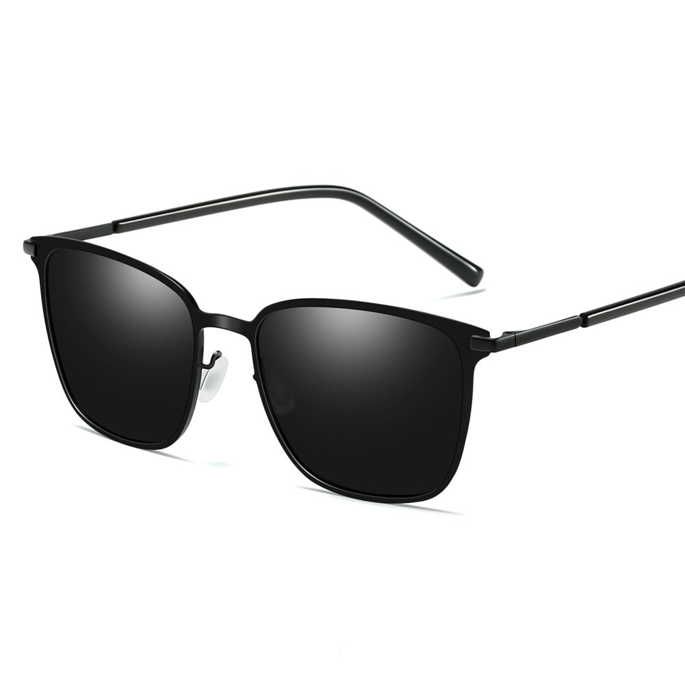Square Polarized Sunglasses Metal Frame Sun Glasses For Men