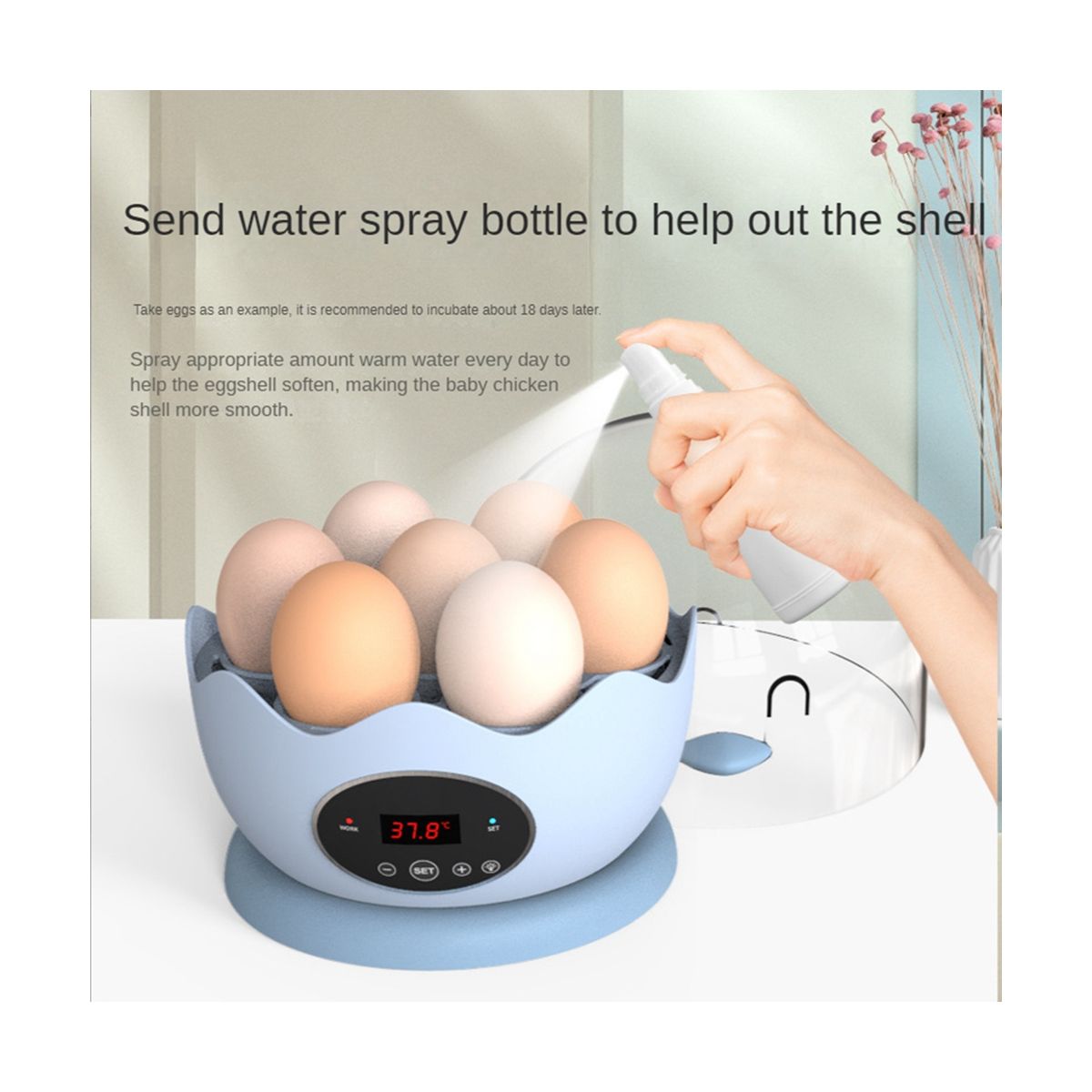7 Eggs Household Incubator Smart Incubator Small H