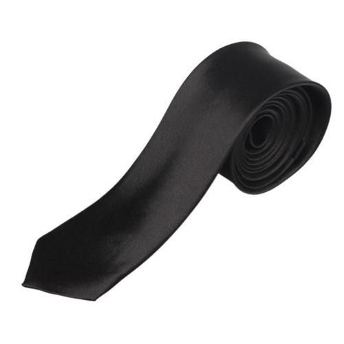 Men's Corporate Slim-Fit Tie- Black
