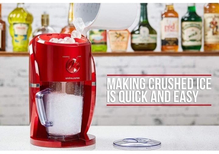 Retro Ice Crusher Slush Machine With Jug & Built-in Stirrer