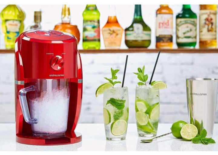 Retro Ice Crusher Slush Machine With Jug & Built-in Stirrer