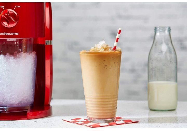 Retro Ice Crusher Slush Machine With Jug & Built-in Stirrer