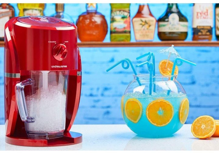 Retro Ice Crusher Slush Machine With Jug & Built-in Stirrer