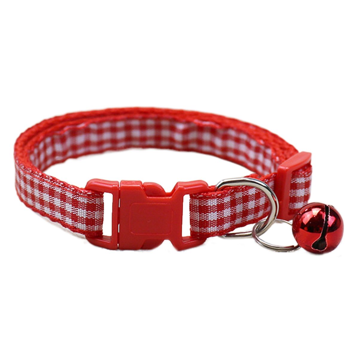 Kitten Collar Fashion Puppy Cats Collar With Buckle Red