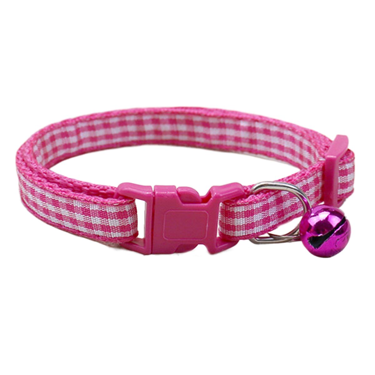 Kitten Collar Fashion Puppy Cats Collar With Buckle Rose Red