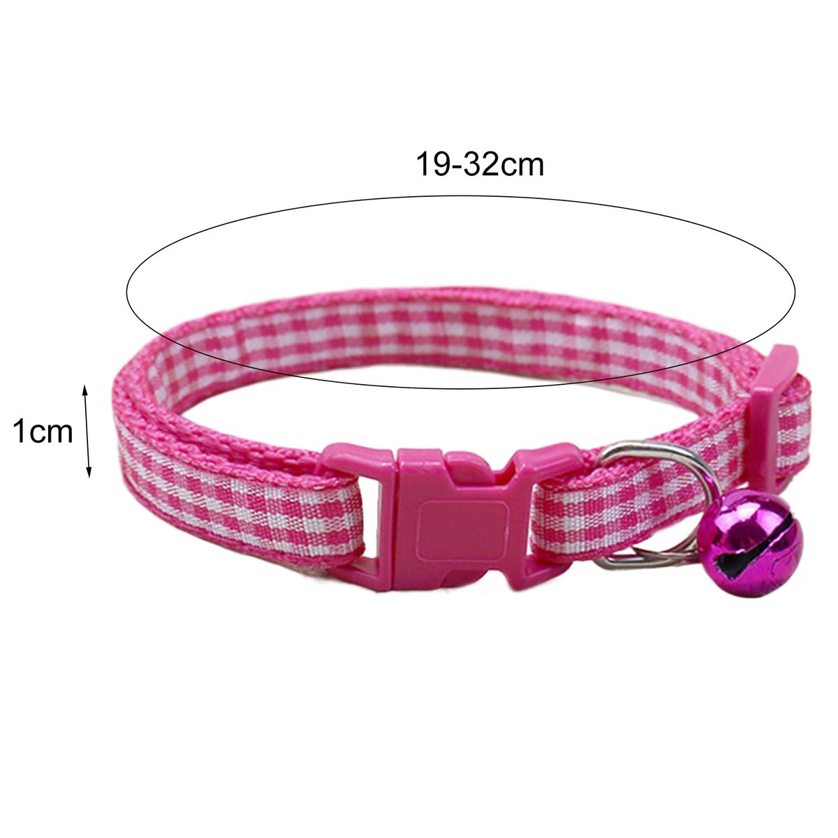 Kitten Collar Fashion Puppy Cats Collar With Buckle Rose Red