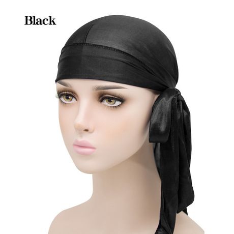 Plain Black Titan Durag-Doo Rag-Du Rag