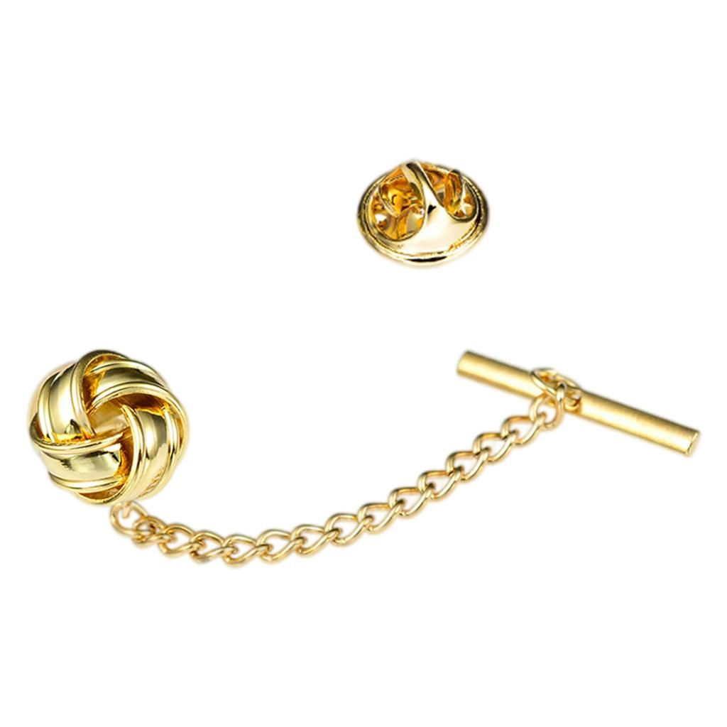 Alloy Mens Tie Tack Pins Collar Pin Brooch Lapel Pin Gold